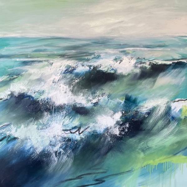 - Oil on Canvas, Painting by Belinda Reynell, measuring 100 x 100 cm (H x W) £1395